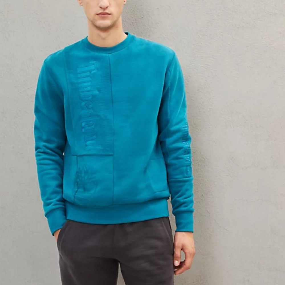 NWT Timberland ® X Christopher Raeburn Crewneck Sweatshirt Sweater Blue M